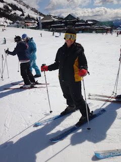 Aula de esqui na neve no Cerro Catedral em Bariloche