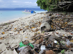 sampah di pulau pombo