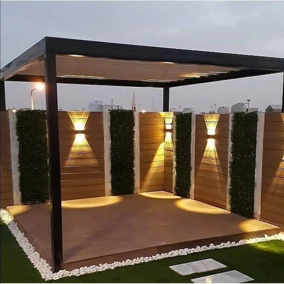 مظلات وسواتر في الرياض تنسيق الحدائق تصميم المظلات الحدائق