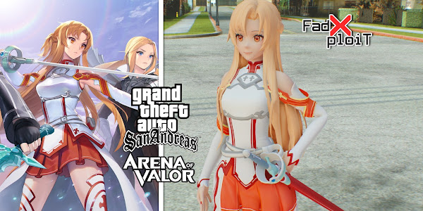 GTA SA Lightning Flash Asuna from Arena of Valor x SAO