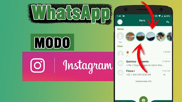 Actualiza tu WhatsApp al estilo de Instagram