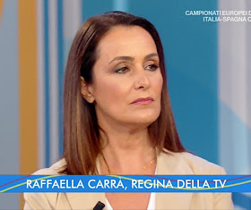 Roberta Capua viso triste rughe