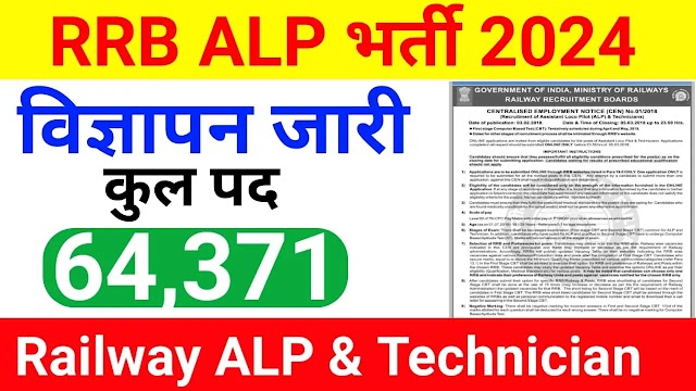 RRB ALP Recruitment 2024, Check Vacancy Notification, Online Apply Link