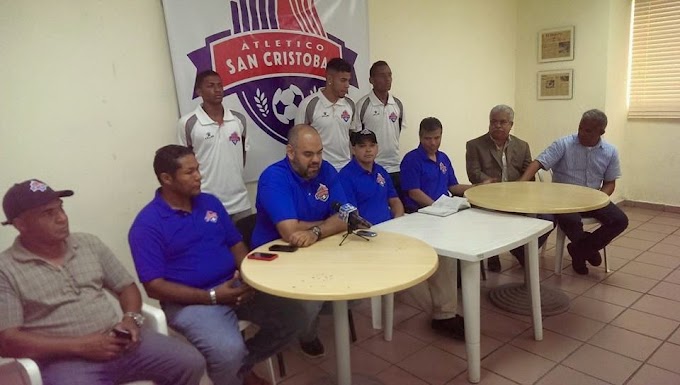 CLUB ATLETICO SAN CRISTOBAL PRESENTA TECNICOS DIRIGEN EQUIPO EN LA LIGA DOMINICANA DE FUTBOL LDF BANCO POPULAR