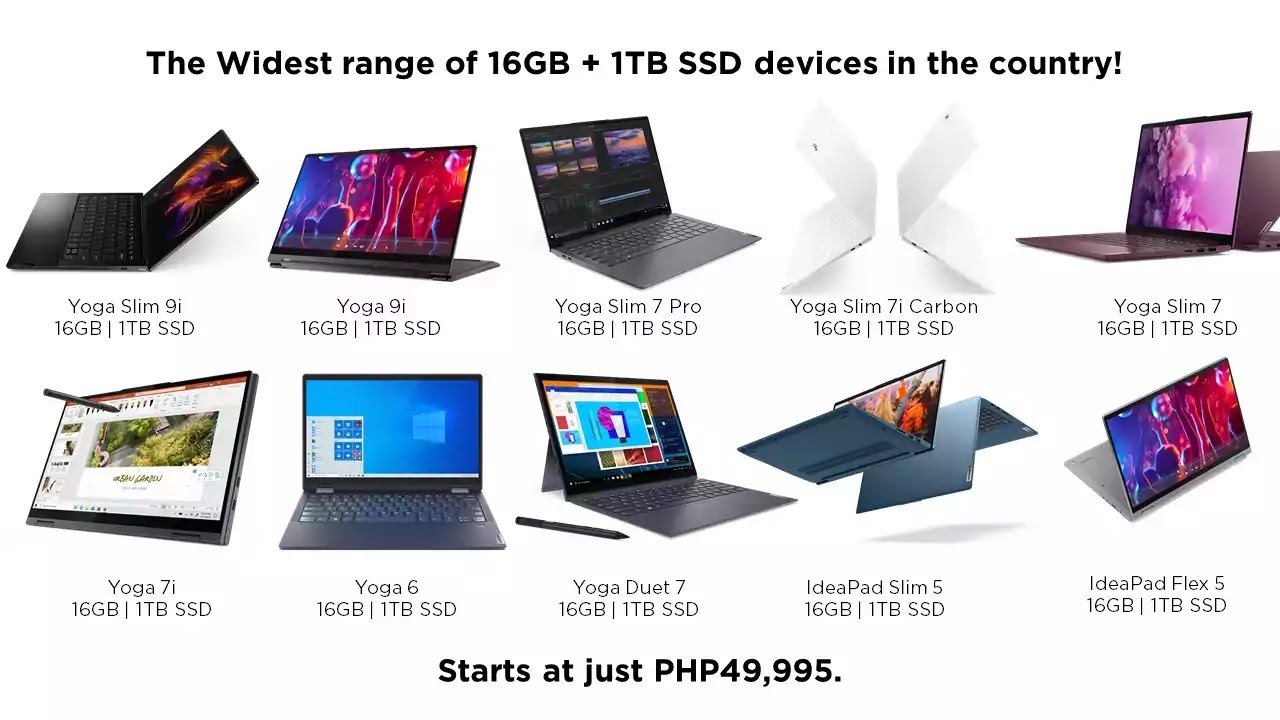 Lenovo - 16GB plus 1TB device range