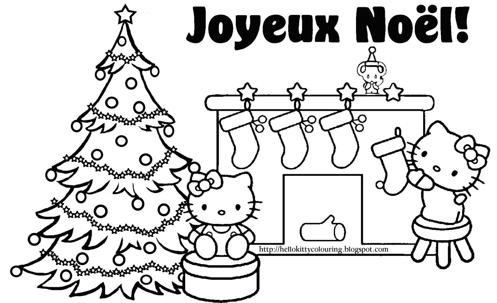 Joyeux No l Hello Kitty J esp¨re que vous aimez le coloriage