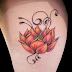 Lotus Flower Tattoo On Women Left Shoulder