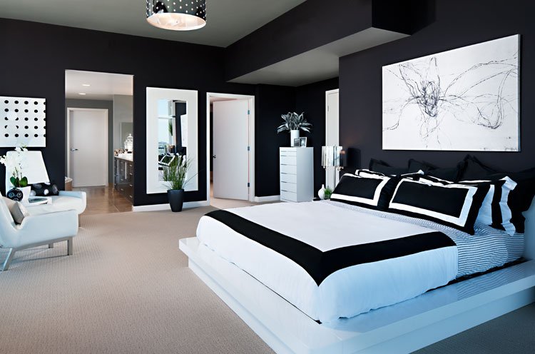 Black And White Decorating Ideas For Bedrooms