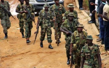 SOLDIERS RETURNING FROM LIBERIA TO QUARANTINED