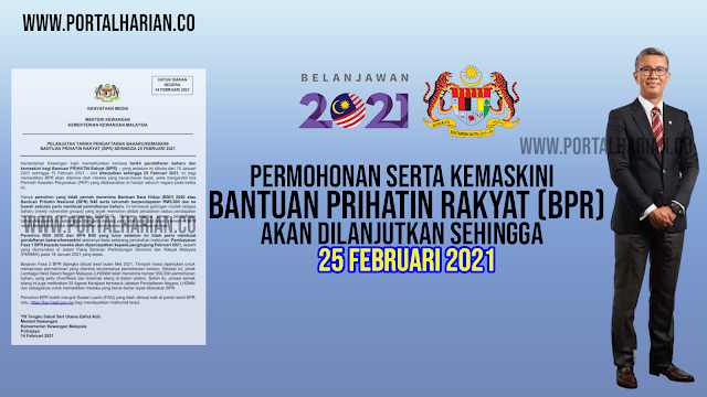 Permohonan Kemaskini Bantuan Prihatin Rakyat Bpr Akan Dilanjutkan Sehingga 25 Februari 2021