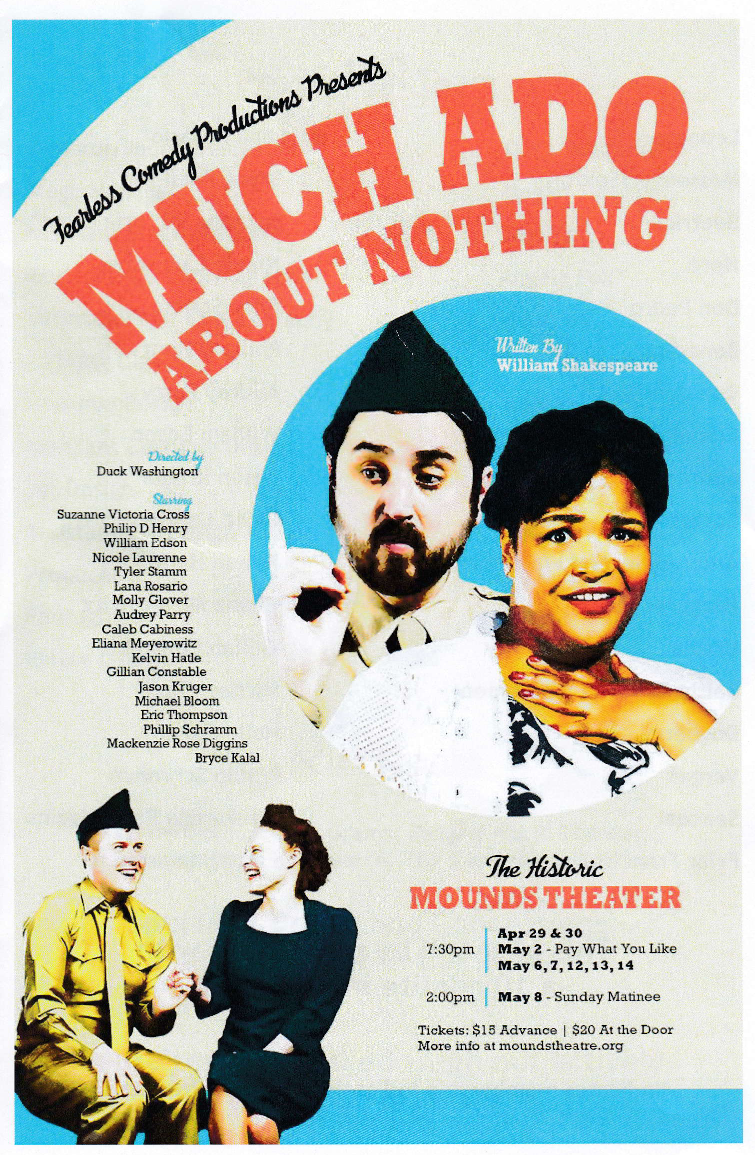 Much Ado About Nothing Poster  Theatre Artwork & Promotional