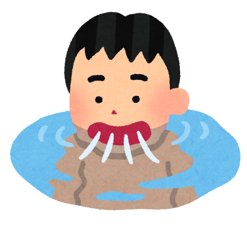 プールの水を飲む人のイラスト かわいいフリー素材集 いらすとや