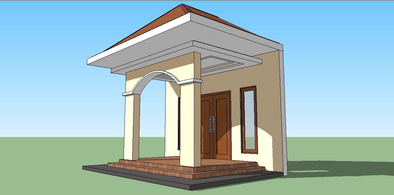 Sketsa Sederhana Teras Rumah