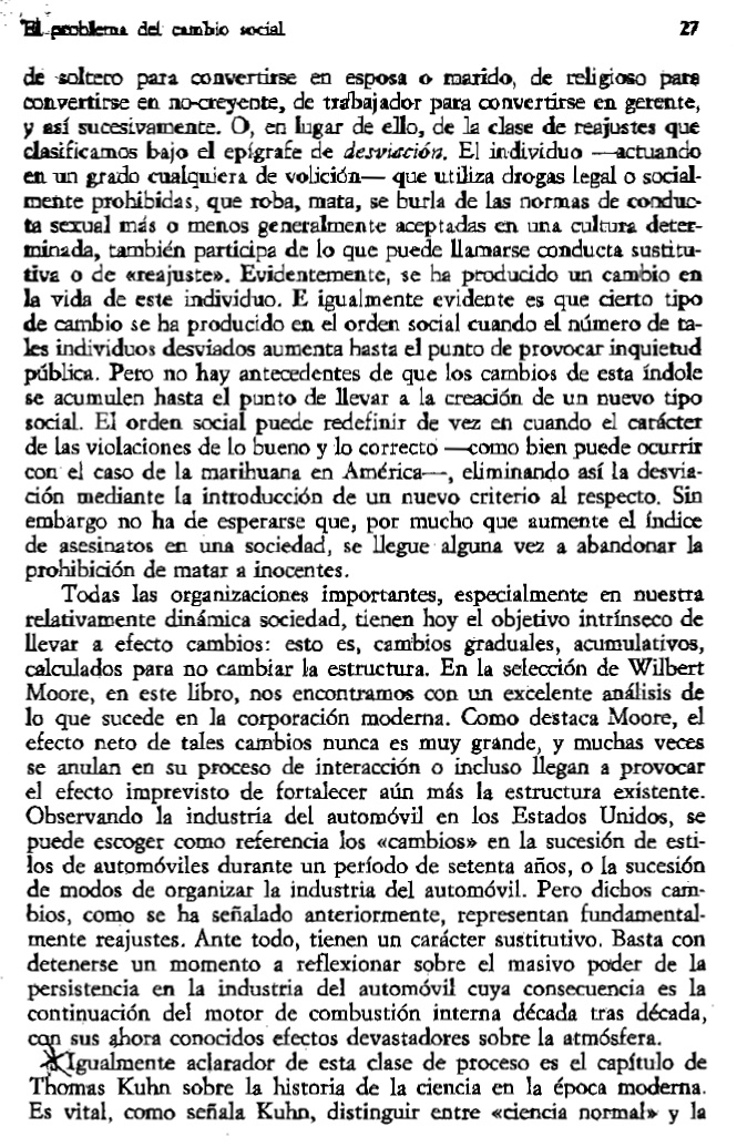 Robert Nisbet: El problema del cambio social