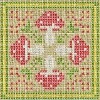  woodland mushroom biscornu cross stitch chart