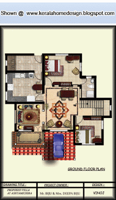 1500 Sq.Ft. Kerala Home Ground Floor