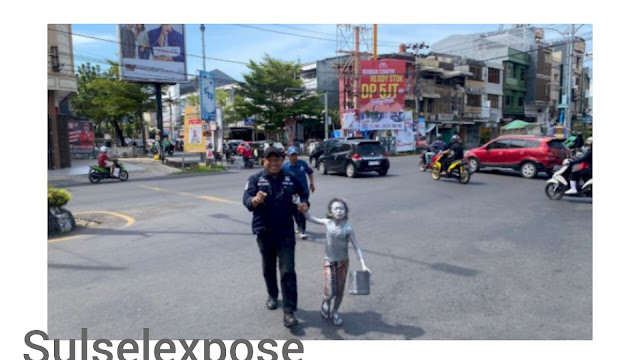 Terjaring 2 Manusia Silver di Giat Operasi TRC Dinsos Kota Makassar