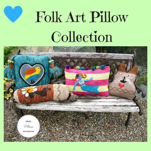 Folk Art Pillow Collection by Minaz Jantz