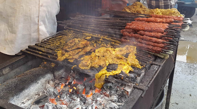 Sheekh Kebab and Phaal at Barkat Mia's restaurant