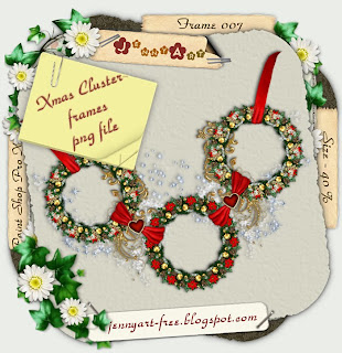 http://jennyart-free.blogspot.com/2009/12/vanocni-ramecky-xmas-cluster-frames.html