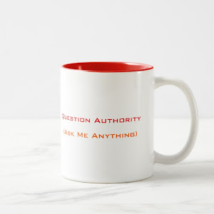 Question Authority Ask Me Anything | Funny Two-Tone Tea Coffee Mug