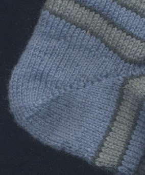 A short row sock heel.