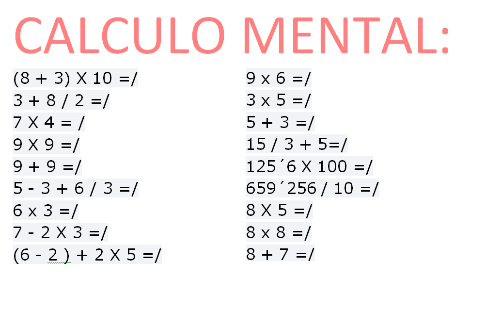 matematicas 1eso