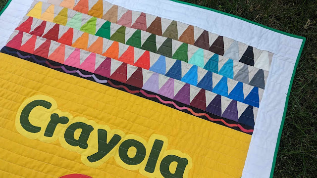 Box of Crayola crayons quilt