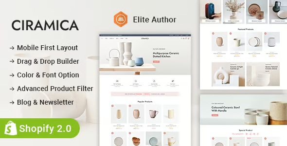 Best Ceramics and Pottery Store Shopify 2.0 Responsive Theme