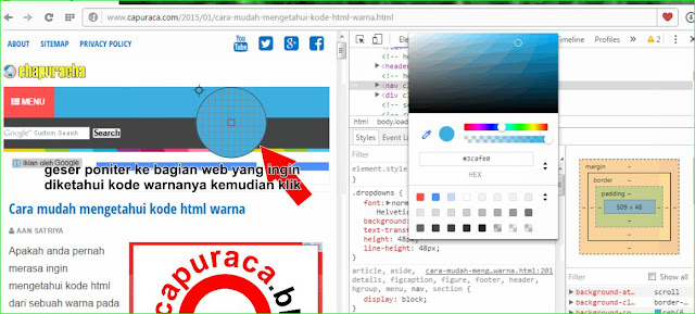 Cara mudah mengetahui kode html warna,kode html warna,