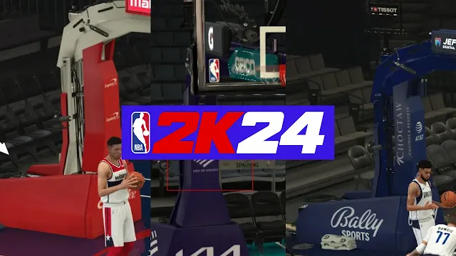 NBA 2K24 Realistic Arenas With Updated 2024 Stanchions