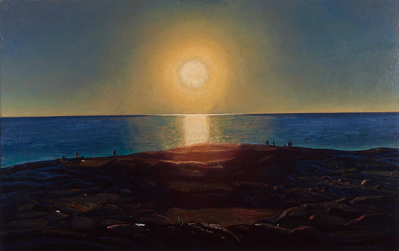 Calm and Free by Rockwell Kent - Landscape Paintings from Hermitage Museum
