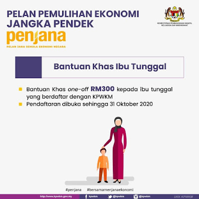 Permohonan Bantuan Khas Ibu Tunggal (BKIT) RM300 Online (Semakan Status)