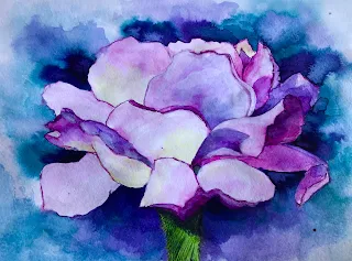 Lotus, original painting by Christy Olsen