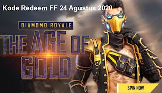 Kode Redeem FF 24 Agustus 2020