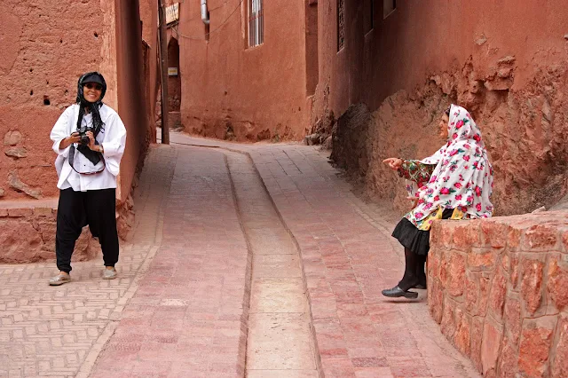 The reddish houses of Abyaneh. Kashan