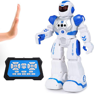 Robots Toys SGILE Robot Toy, RC Gesture Sensing Programmable Intelligent Robot with Infrared Controller for Kids