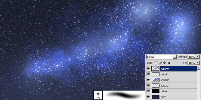 photoshop starfield tutorial