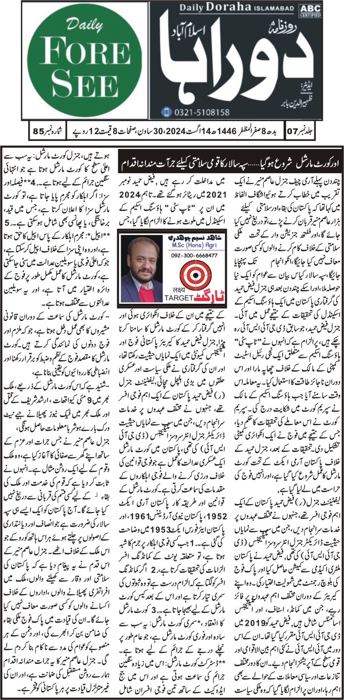 شاہد صاحب کالم