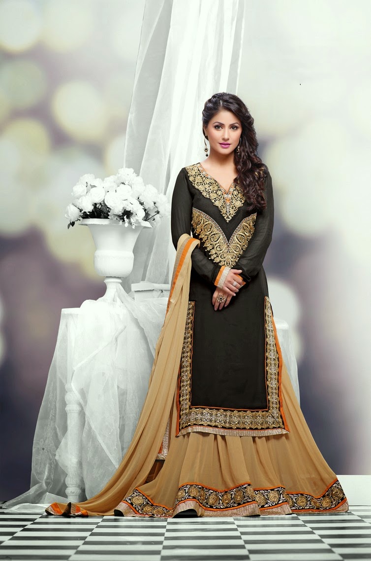 Heena Khan Designer Anarkali Salwar Suits