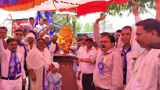 आंबेडकर जयंती पर निकाली बाबा साहेब की शोभायात्राBaba Saheb's procession taken out on Ambedkar Jayanti