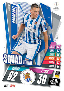 Topps Match Attax Extra 2020-2021 Real Sociedad de Fútbol Set