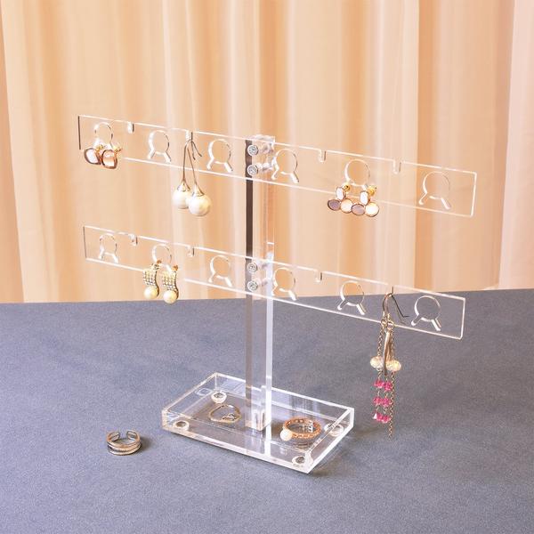 The Premium Acrylic 20 Pairs Earring Display Stand is ideal for craft shows | NileCorp.com