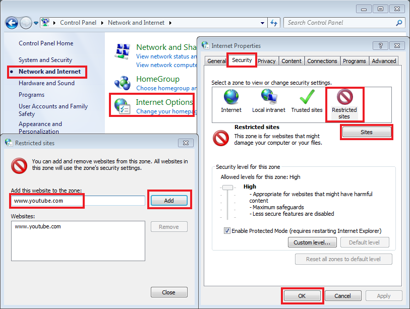 Blokir Website Internet Explorer Windows