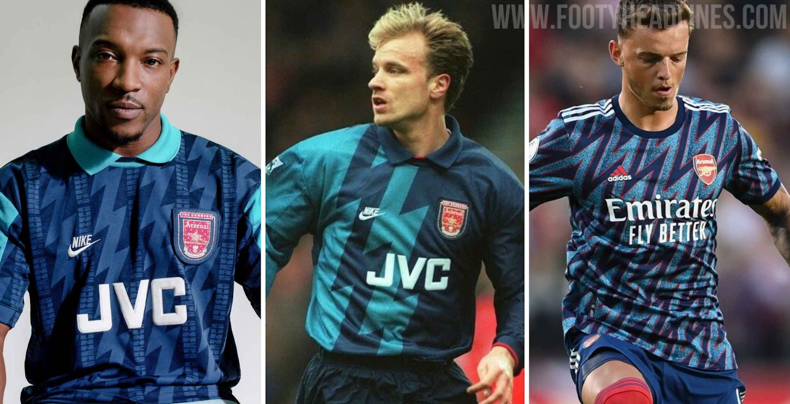 Arsenal 95/96 JVC Away Kit