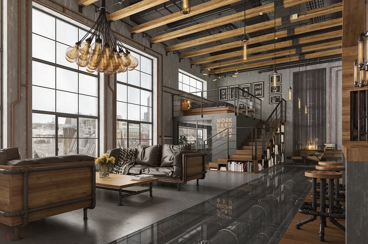 Awesome Industrial loft Latest Design#2