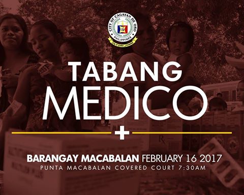 Tabang Medico sa Macabalan ipahigayon karong Pebrero 16