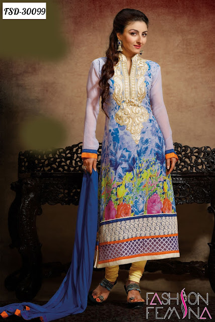 Bollywood Actress Soha Ali Khan Special Designer Straight Salwar Suit