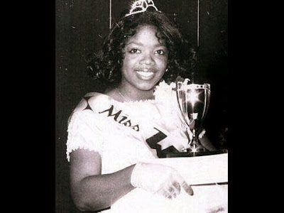 picture of Oprah Winfrey aged 17 as Miss Black Tennessee1971