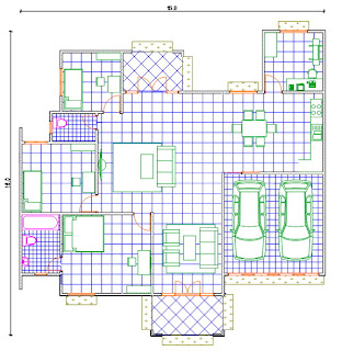 denah rumah minimalis modern